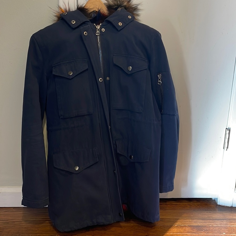 Jocelyn Fox fur Parka w/removable vest Sz M Beautiful π!!! - Picture 3 of 4